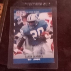 Barry Sanders rookie card NFL pro set